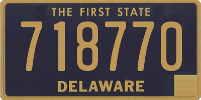 DE license plate 718770