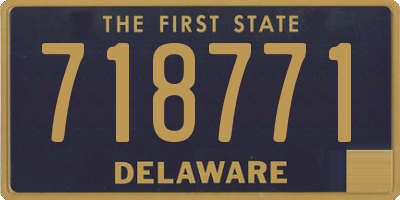 DE license plate 718771