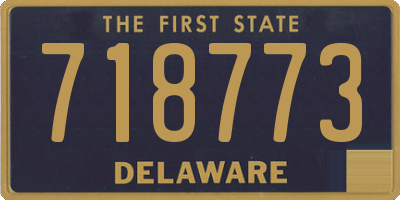 DE license plate 718773