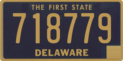 DE license plate 718779