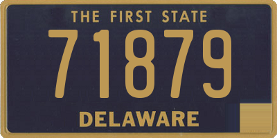 DE license plate 71879