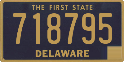 DE license plate 718795