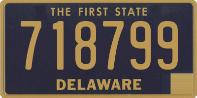 DE license plate 718799