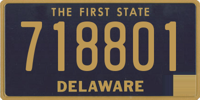 DE license plate 718801
