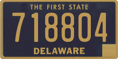 DE license plate 718804