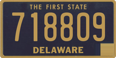 DE license plate 718809