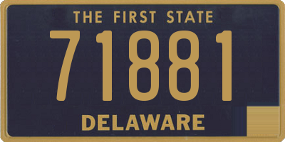 DE license plate 71881