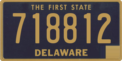 DE license plate 718812