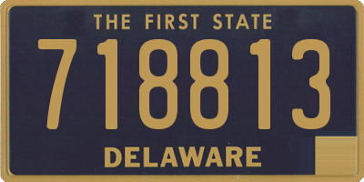 DE license plate 718813
