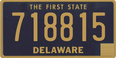 DE license plate 718815