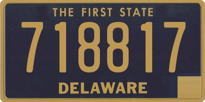 DE license plate 718817