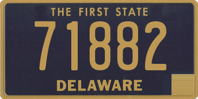 DE license plate 71882