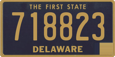 DE license plate 718823