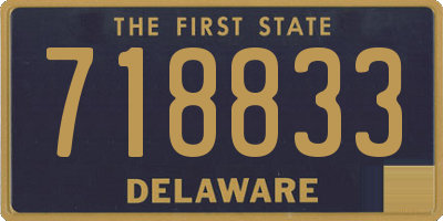 DE license plate 718833