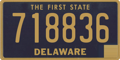 DE license plate 718836