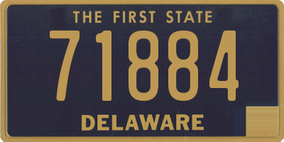 DE license plate 71884