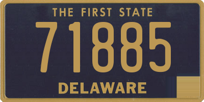 DE license plate 71885