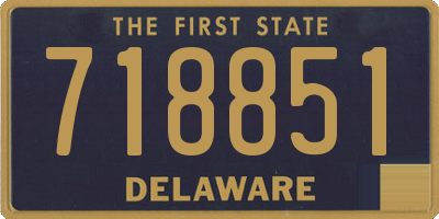 DE license plate 718851