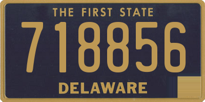 DE license plate 718856