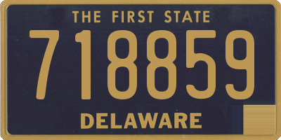 DE license plate 718859