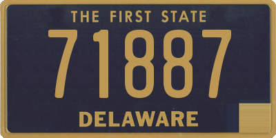 DE license plate 71887