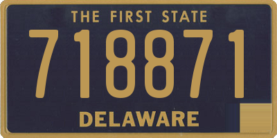 DE license plate 718871