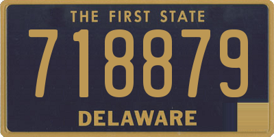 DE license plate 718879