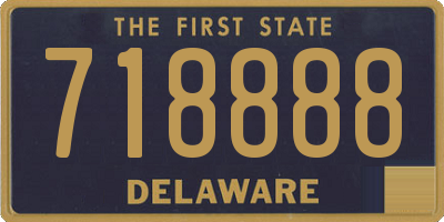 DE license plate 718888