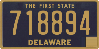 DE license plate 718894