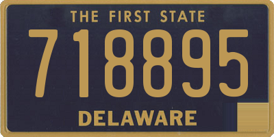 DE license plate 718895