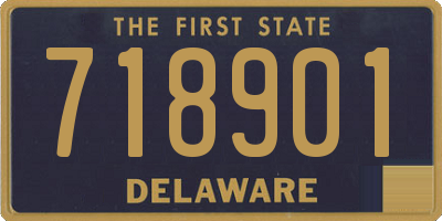 DE license plate 718901