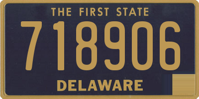 DE license plate 718906