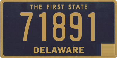 DE license plate 71891