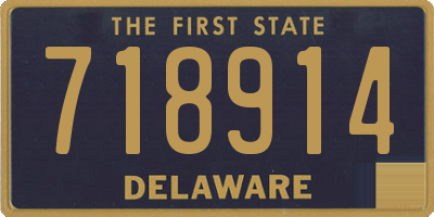 DE license plate 718914