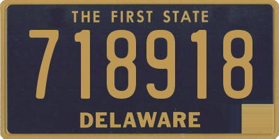 DE license plate 718918