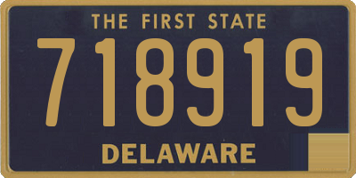 DE license plate 718919