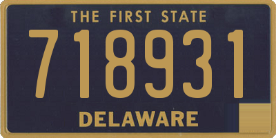 DE license plate 718931