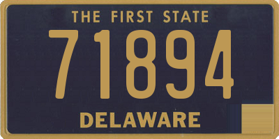 DE license plate 71894