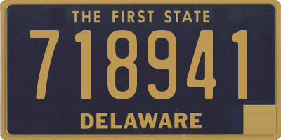 DE license plate 718941