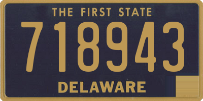 DE license plate 718943
