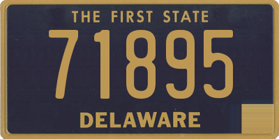 DE license plate 71895