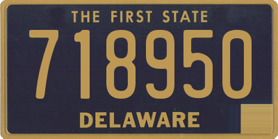 DE license plate 718950