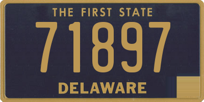 DE license plate 71897