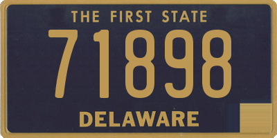 DE license plate 71898