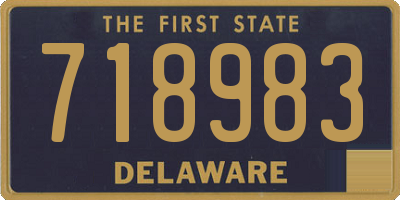 DE license plate 718983
