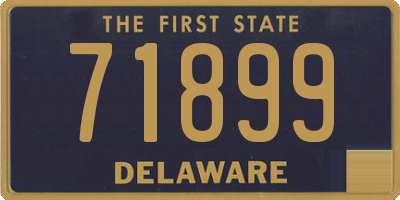 DE license plate 71899