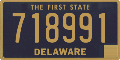 DE license plate 718991