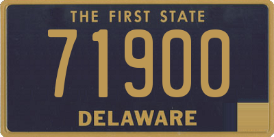 DE license plate 71900