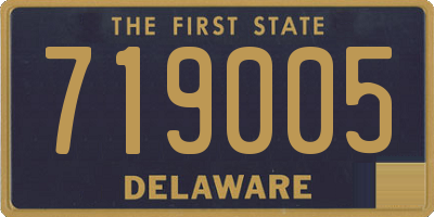 DE license plate 719005