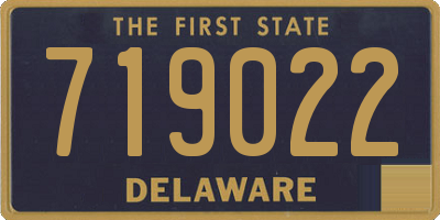 DE license plate 719022